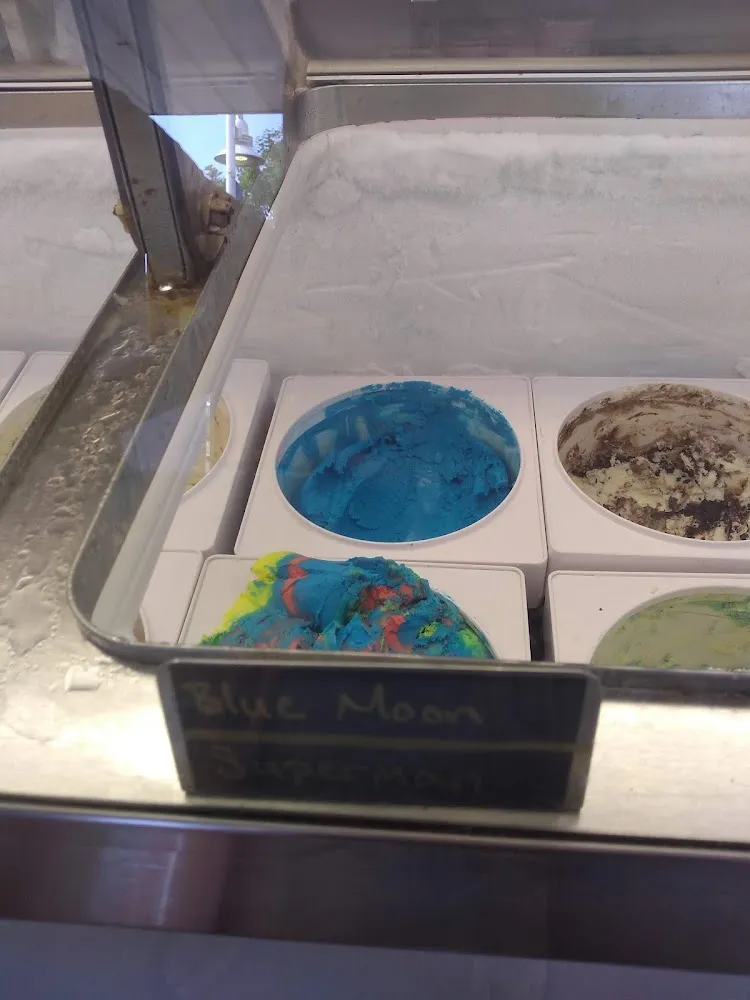 Blue Moon and Superman Ice Cream